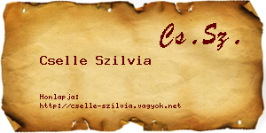 Cselle Szilvia névjegykártya